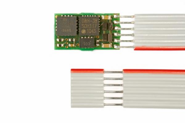 D&H FH05B (2. Generation), Fahrzeugfunktionsdecoder, 0,5 A, SX1, SX2, DCC, 6 Ausgänge, SUSI,
